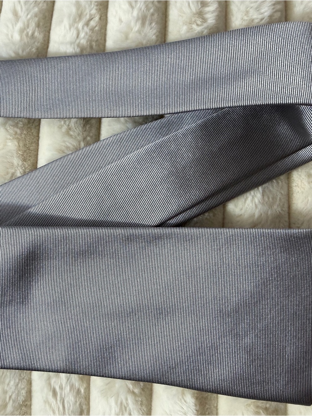 Armani Collezioni Slim Gray Pinstripe Dress Pants